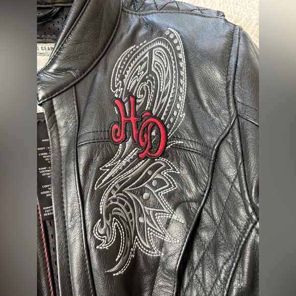 Harley-Davidsonยฎ Women's Soltice Wings 3-IN-1 Leather Jacket, Black size Medium - Picture 4 of 16